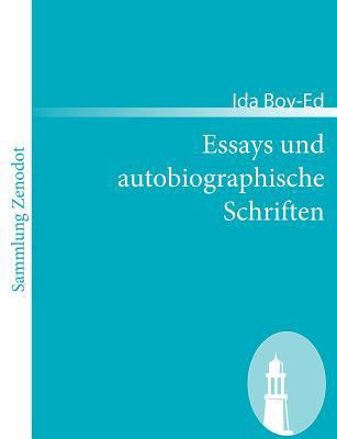 Essays und autobiographische Schriften [German] 3866404964 Book Cover