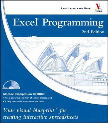 Excel Programming: Your visual blueprint for cr... 0764597817 Book Cover