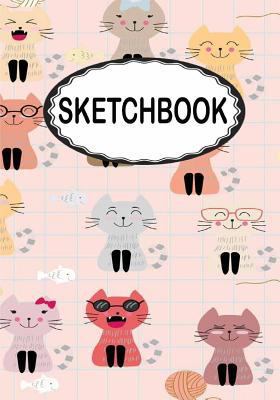 Sketchbook: Cat 5: 110 Pages of 7" x 10" Blank Paper for Drawing (Sketchbooks)