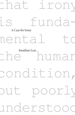 Case for Irony 0674416880 Book Cover