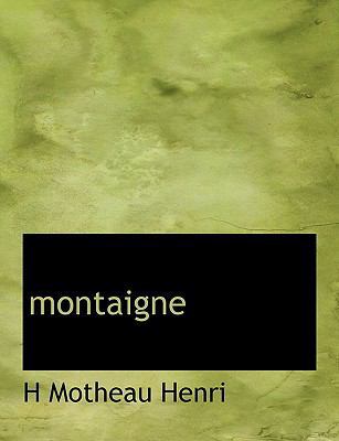 Montaigne [Large Print] 1116024241 Book Cover