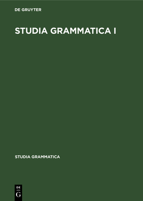 Studia Grammatica I [German] 3112533135 Book Cover
