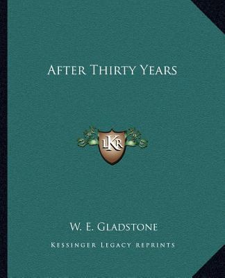 After Thirty Years 116258727X Book Cover