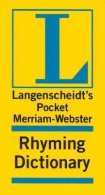 Merriam-Webster Pocket Rhyming Dictionary 1585733423 Book Cover