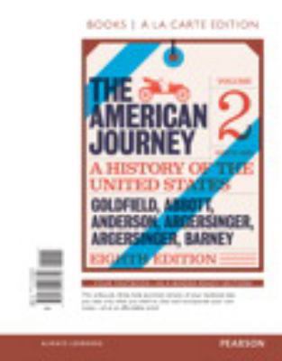 American Journey, The, Volume 2, Books a la Car... 0134103351 Book Cover