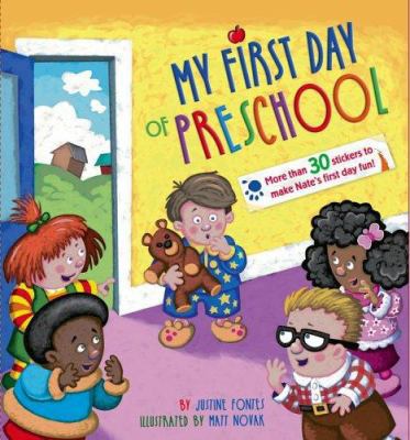 My First Day of Preschool [With 33 Reusable Vin... 0689864779 Book Cover