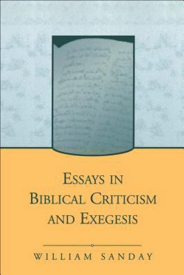 Essays in Biblical Criticism and Exegesis 1841272817 Book Cover