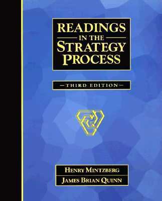 Readings in the Strategy Process (3rd Edition) 0134949641 Book Cover