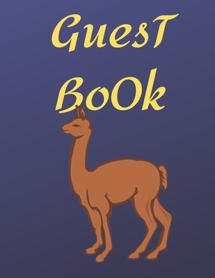 Guest Book llama: color llama Cover, Rustic Guest book For Wedding, for baby shower,for graduation,for birthday party,for house warming,for ... lover ,cute llama,celebration party