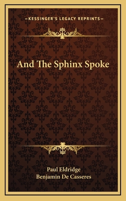 And the Sphinx Spoke 1163522104 Book Cover
