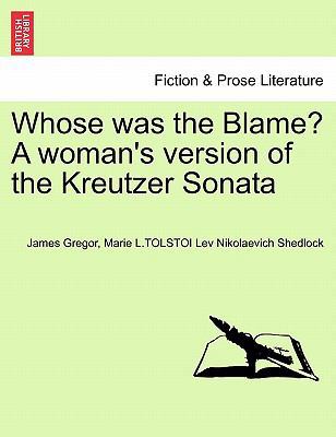 Whose Was the Blame? a Woman's Version of the K... 1241173745 Book Cover