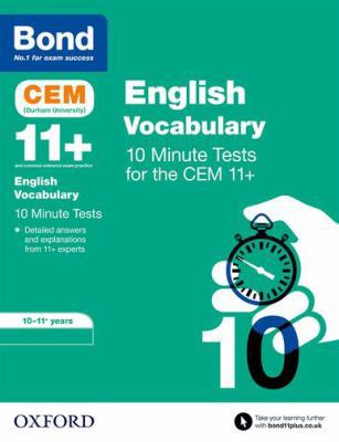 Bond 11+: CEM Vocabu 10 Min Tests 10-11 0192767666 Book Cover