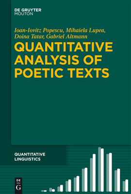 Quantitative Analysis of Poetic Texts 3110336057 Book Cover