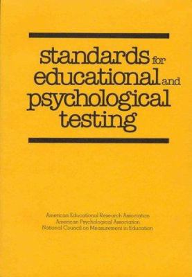 Standards for Educational and Psychological Tes... B000SDHBFG Book Cover