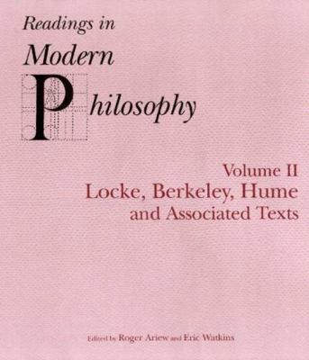 Readings In Modern Philosophy, Volume 2: Locke,... 0872205320 Book Cover