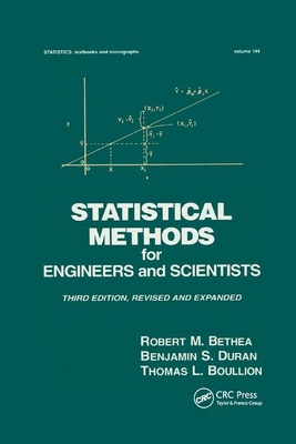 Statistical Methods for Engineers and Scientists 0367401827 Book Cover