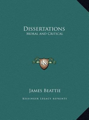 Dissertations: Moral and Critical 1169820077 Book Cover