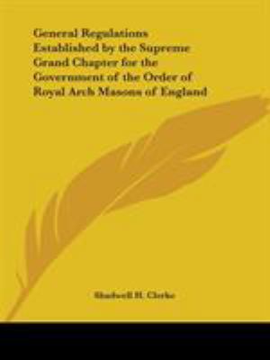 General Regulations Established by the Supreme ... 0766155773 Book Cover