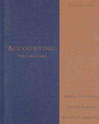 Accounting:Text and Cases 0256218404 Book Cover