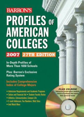 Barron's Profiles of American Colleges 2007 0764179039 Book Cover