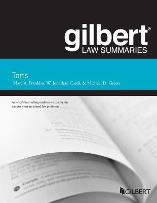 Gilbert Law Summary on Torts (Gilbert Law Summa... 1634602749 Book Cover