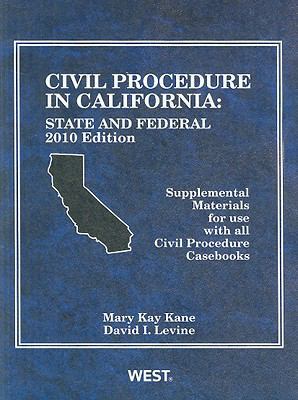 Civil Procedure in California: State and Federa... 0314906770 Book Cover