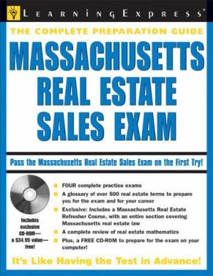 Massachusetts Real Estate Sales Exam [With CDROM] 1576855384 Book Cover