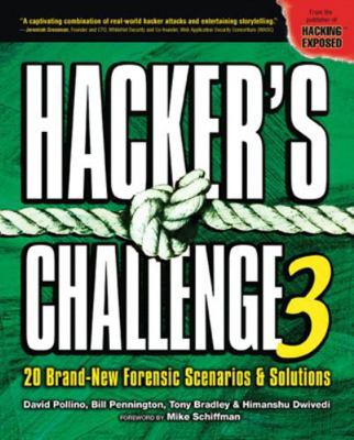 Hacker's Challenge 3: 20 Brand New Forensic Sce... 0072263040 Book Cover