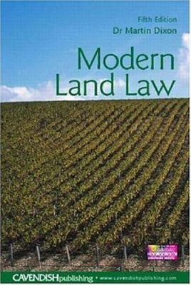 Modern Land Law 1859418457 Book Cover