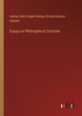 Essays in Philosophical Criticism 3385345456 Book Cover