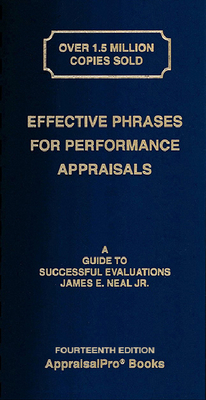 Effective Phrases for Performance Appraisals: A... 1882423208 Book Cover