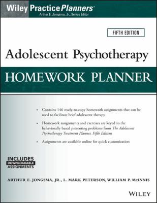 Adolescent Psychotherapy Homework Planner B01IUGKANC Book Cover