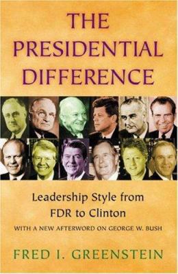 The Presidential Difference: Leadership Style f... 0691090831 Book Cover