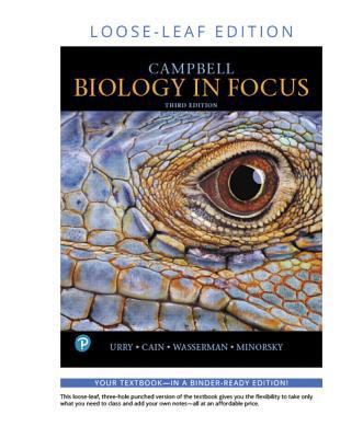 Campbell Biology in Focus, Loose-Leaf Plus Mast... 0134988361 Book Cover