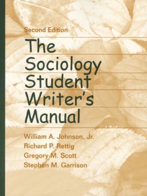 The Sociology Student Writer's Manual 0130226300 Book Cover