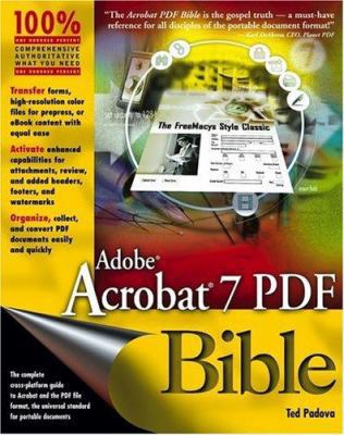 Adobe Acrobat 7 PDF Bible 0764583786 Book Cover