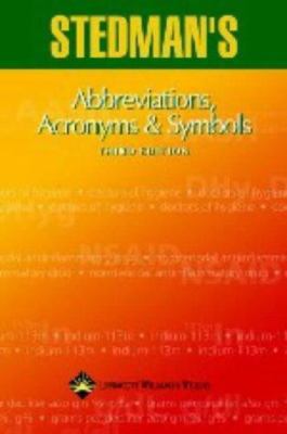 Stedman's Abbreviations, Acronyms & Symbols B0074CVZ3I Book Cover