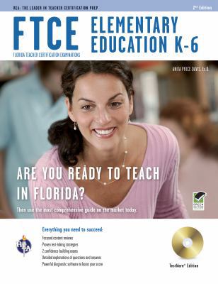 FTCE Elementary Education K-6 w/ CD-ROM (FTCE T... 0738610089 Book Cover