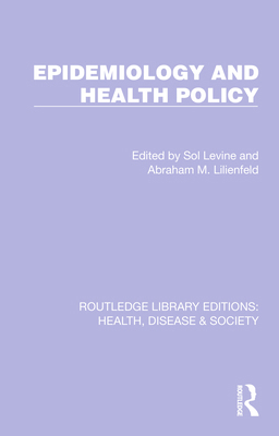 Epidemiology and Health Policy 1032244135 Book Cover