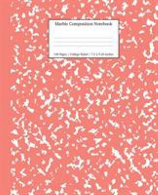 Marble Composition Notebook College Ruled: Cora... 1989387837 Book Cover