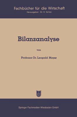 Bilanzanalyse [German] 3663127389 Book Cover