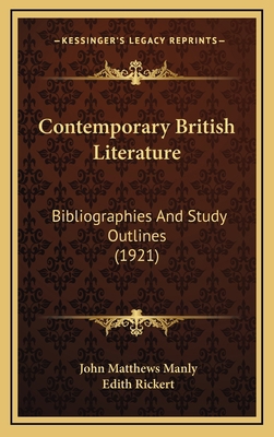 Contemporary British Literature: Bibliographies... 1164726250 Book Cover