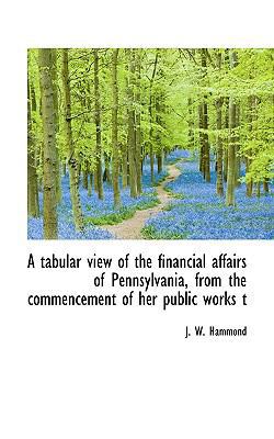A Tabular View of the Financial Affairs of Penn... 1116214806 Book Cover