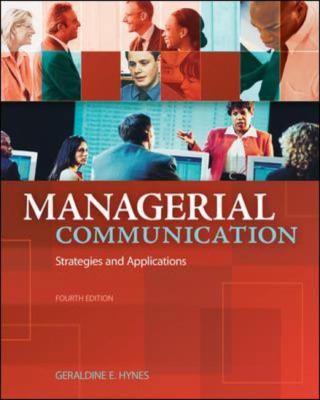 Managerial Communication: Strategies and Applic... 0073525049 Book Cover