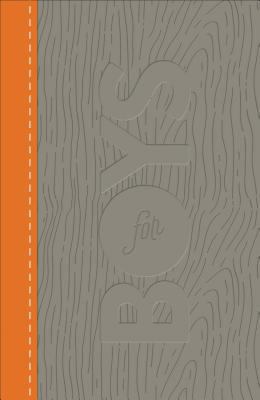 CSB Study Bible for Boys Charcoal/Orange, Wood ... 080107360X Book Cover