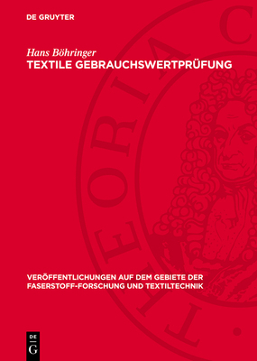 Textile Gebrauchswertprüfung [German] 3112750489 Book Cover