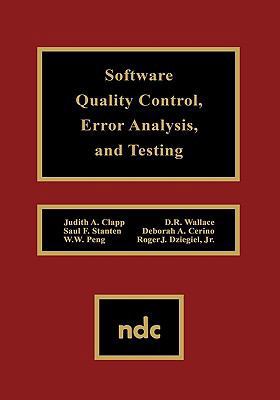 Software Quality Control, Error, Analysis 0815513631 Book Cover