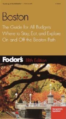 Fodor's Boston 18th ed. 1400010284 Book Cover