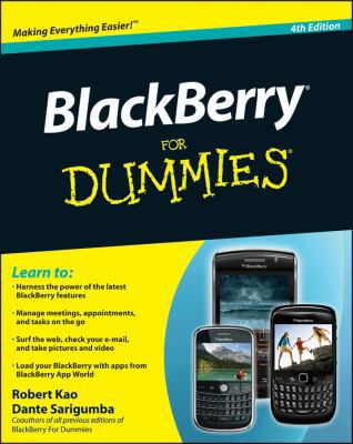 BlackBerry For Dummies (For Dummies (Lifestyles... B008W333GK Book Cover