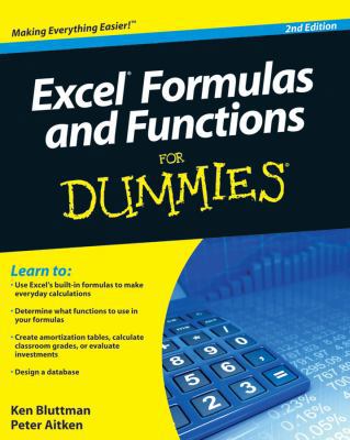 Excel Formulas and Functions for Dummies 047056816X Book Cover